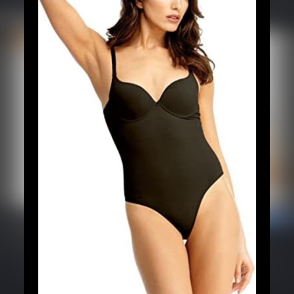 Women's medium sculpting body suit black new